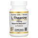 L-Теанін, 100 мг, L-Theanine, Supports Relaxation, California Gold Nutrition, 30 вегетаріанських капсул