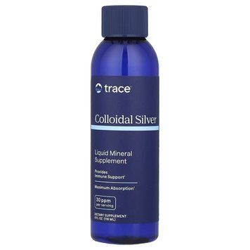 Колоїдне срібло, Colloidal Silver, Trace Minerals, 118 мл