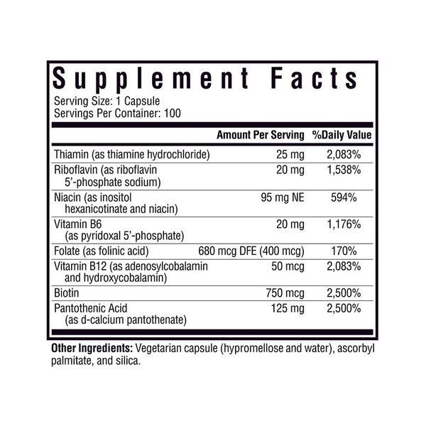 B-Комплекс без метилу, B Complex MF, Seeking Health, 100 капсул