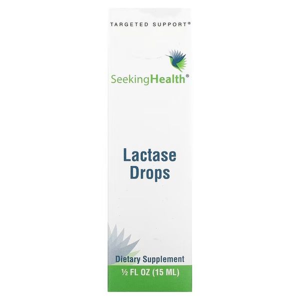 Лактаза в краплях, Lactase Drops, Seeking Health, 15 мл