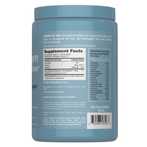 Біо-пептиди колагенового протеїну, без смаку, Collagen Protein Bio-Peptides, Neocell, 283 гр