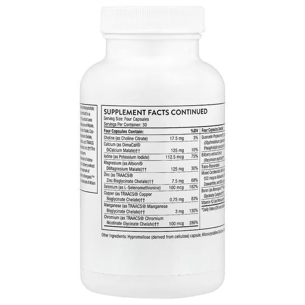 Комплекс питательных веществ, Advanced Nutrients, Thorne, 120 капсул