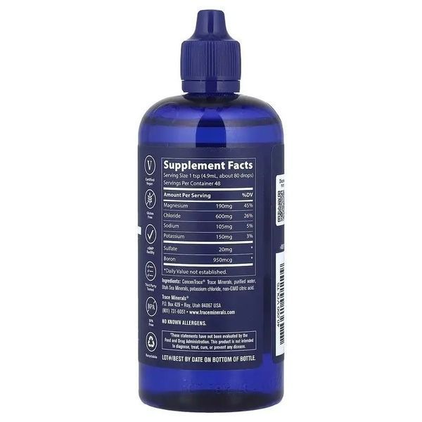 Концентрат электролитов, Electrolyte Concentrate, Trace Minerals, 237 мл