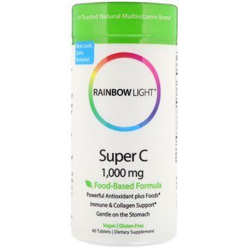 Витамин С, Super C, Rainbow Light, 60 таблеток