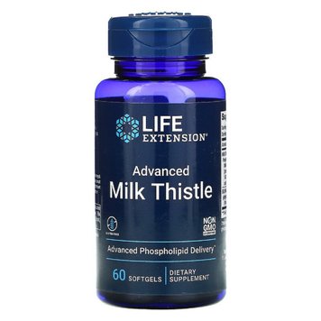 Силімарин (Расторопша), European Milk Thistle, Life Extension, 60 желатинових капсул