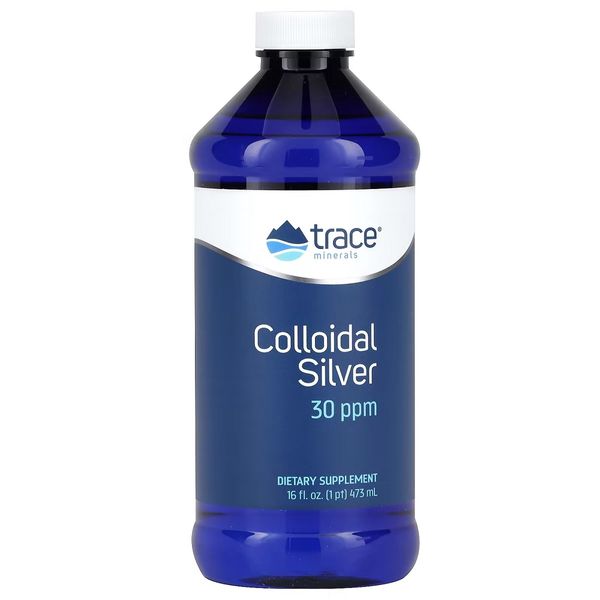 Колоїдне срібло, Colloidal Silver, Trace Minerals, 473 мл