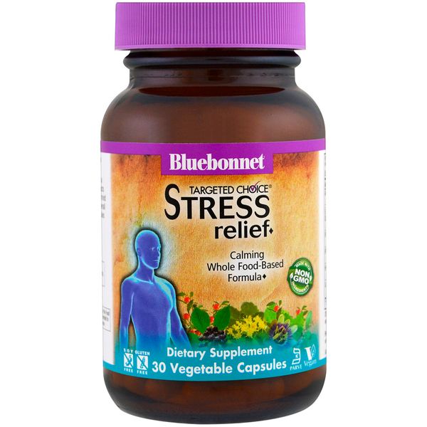 Комплекс для Зняття Стресу, Targeted Choice Stress Relief, Bluebonnet Nutrition, 30 вегетаріанських капсул