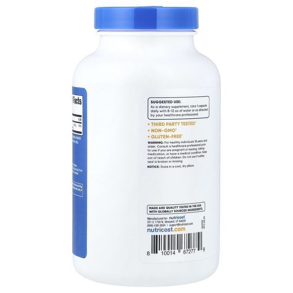 Комплекс магния, 500 мг, Magnesium Complex, Nutricost, 240 капсул