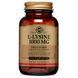 Лізин 1000 мг, L-Lysine, Solgar, 50 таблеток
