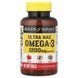 Омега-3, 1200 мг, Ultra Max Omega-3, Mason Natural, 60 гелевых капсул
